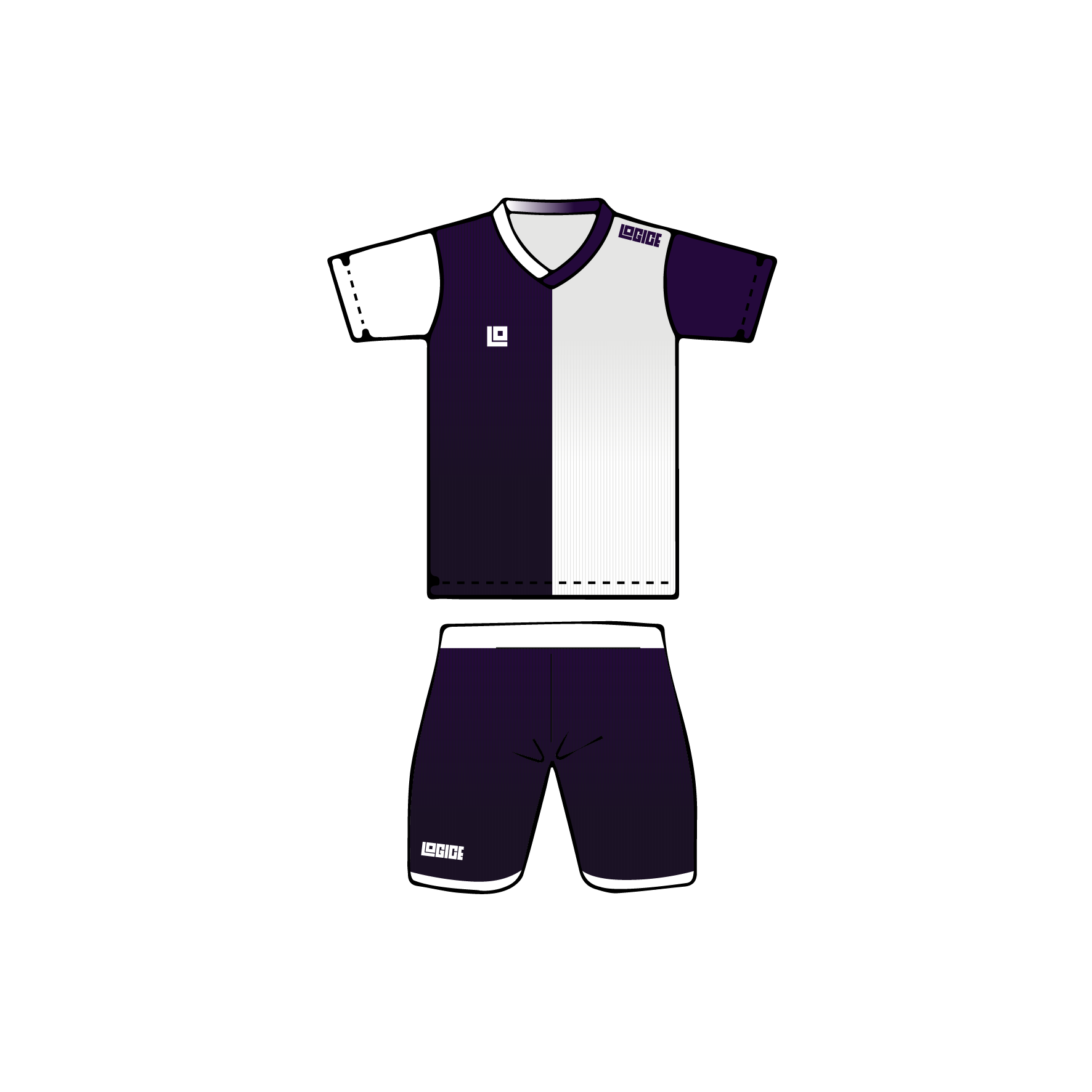 Ranger Football V-Neck Jersey and Shorts - Image 4