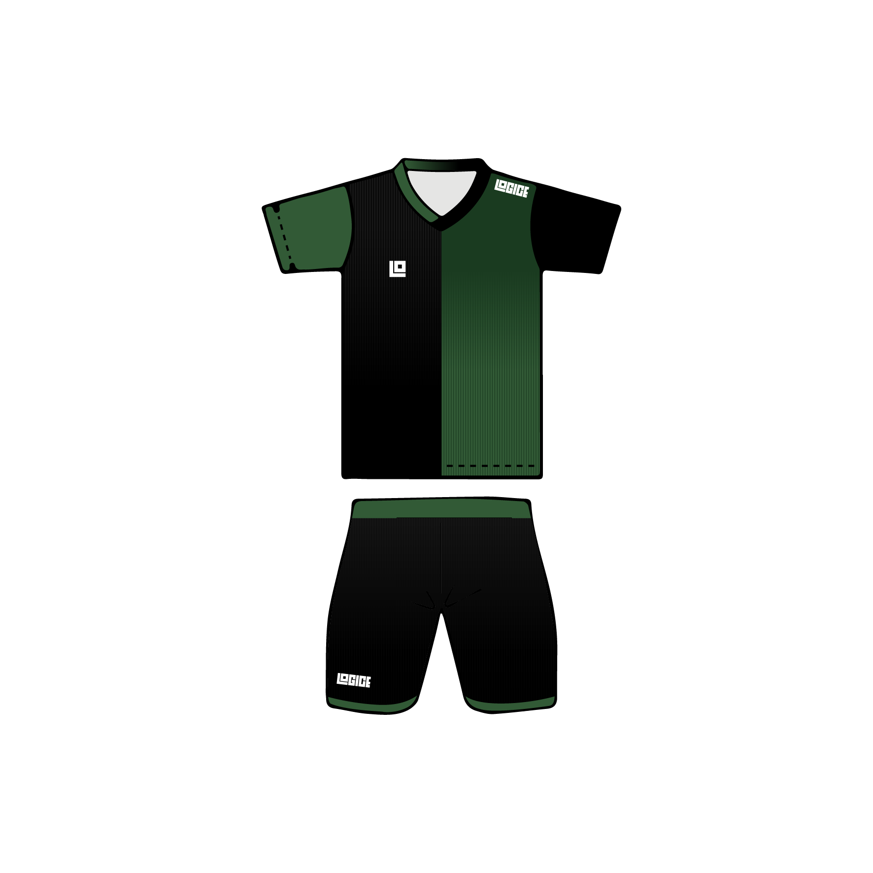 Ranger Football V-Neck Jersey and Shorts