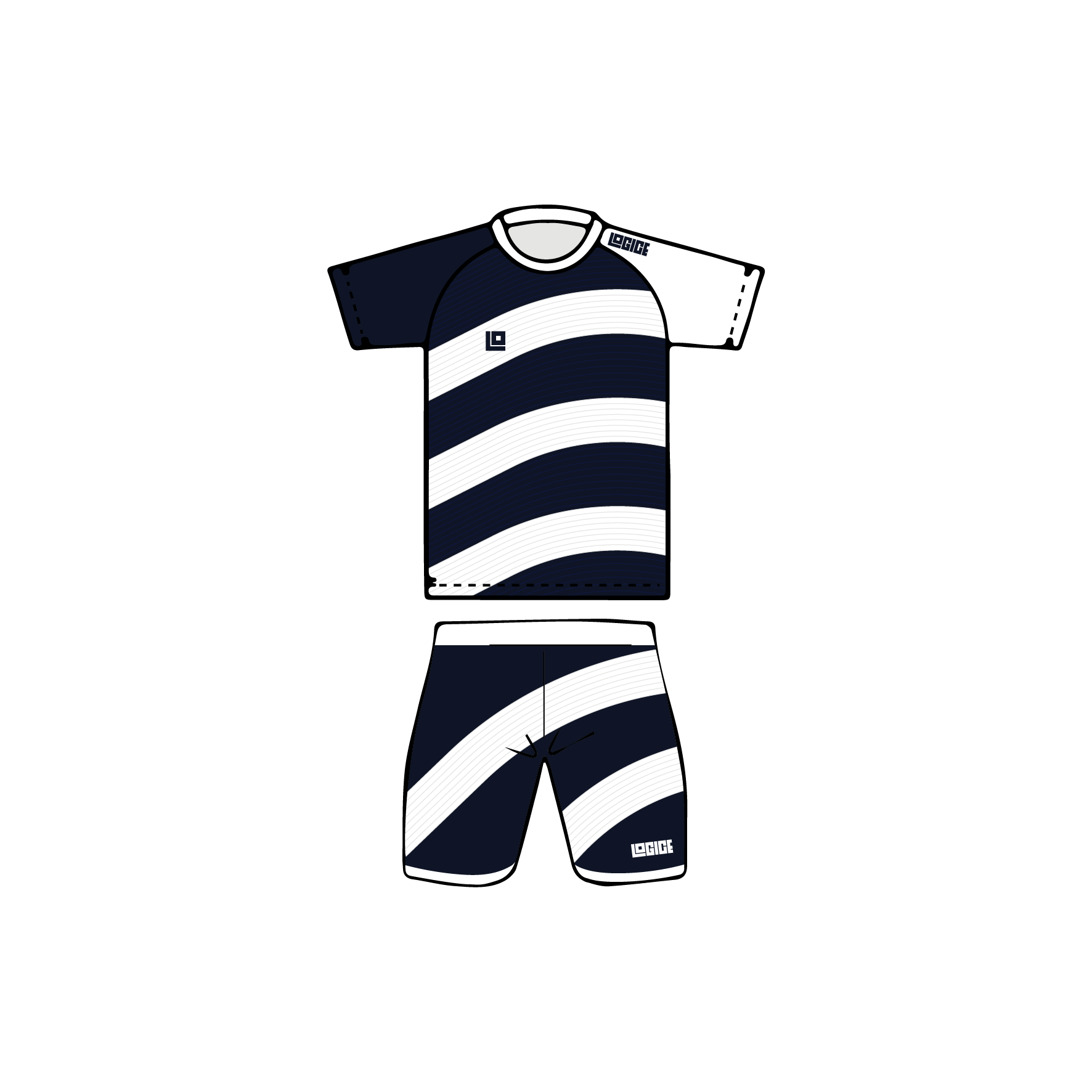 Bolt Junior Football Round Neck Jersey and Shorts - Image 3