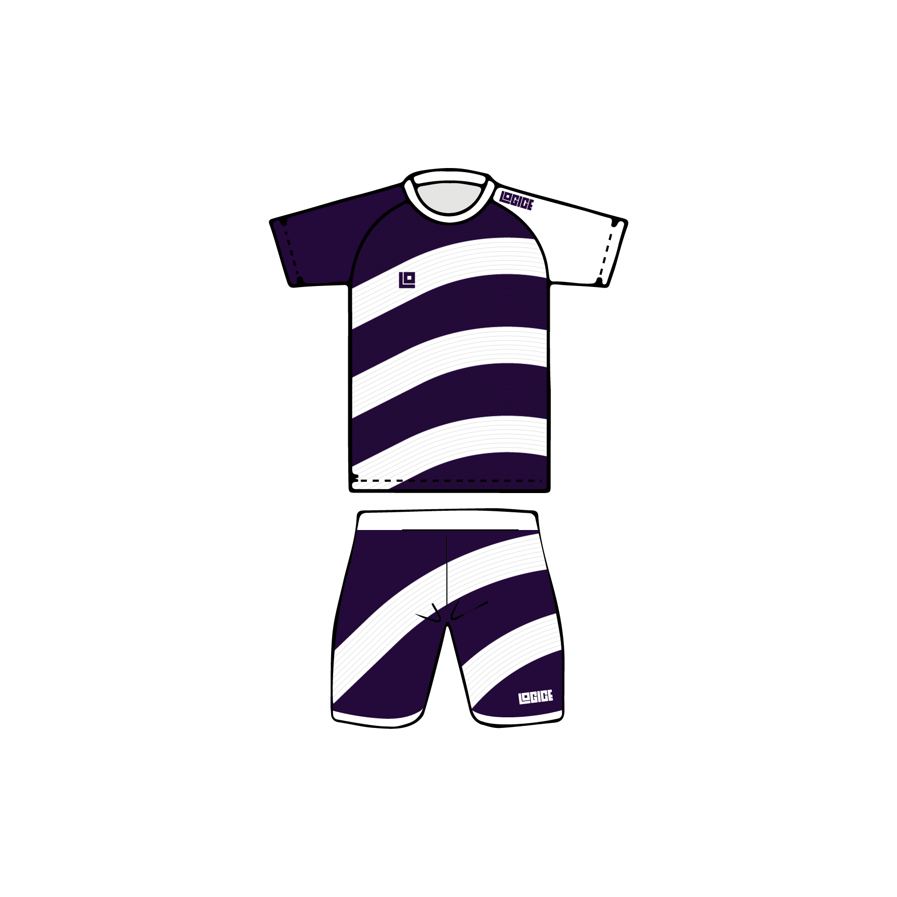 Bolt Junior Football Round Neck Jersey and Shorts - Image 4