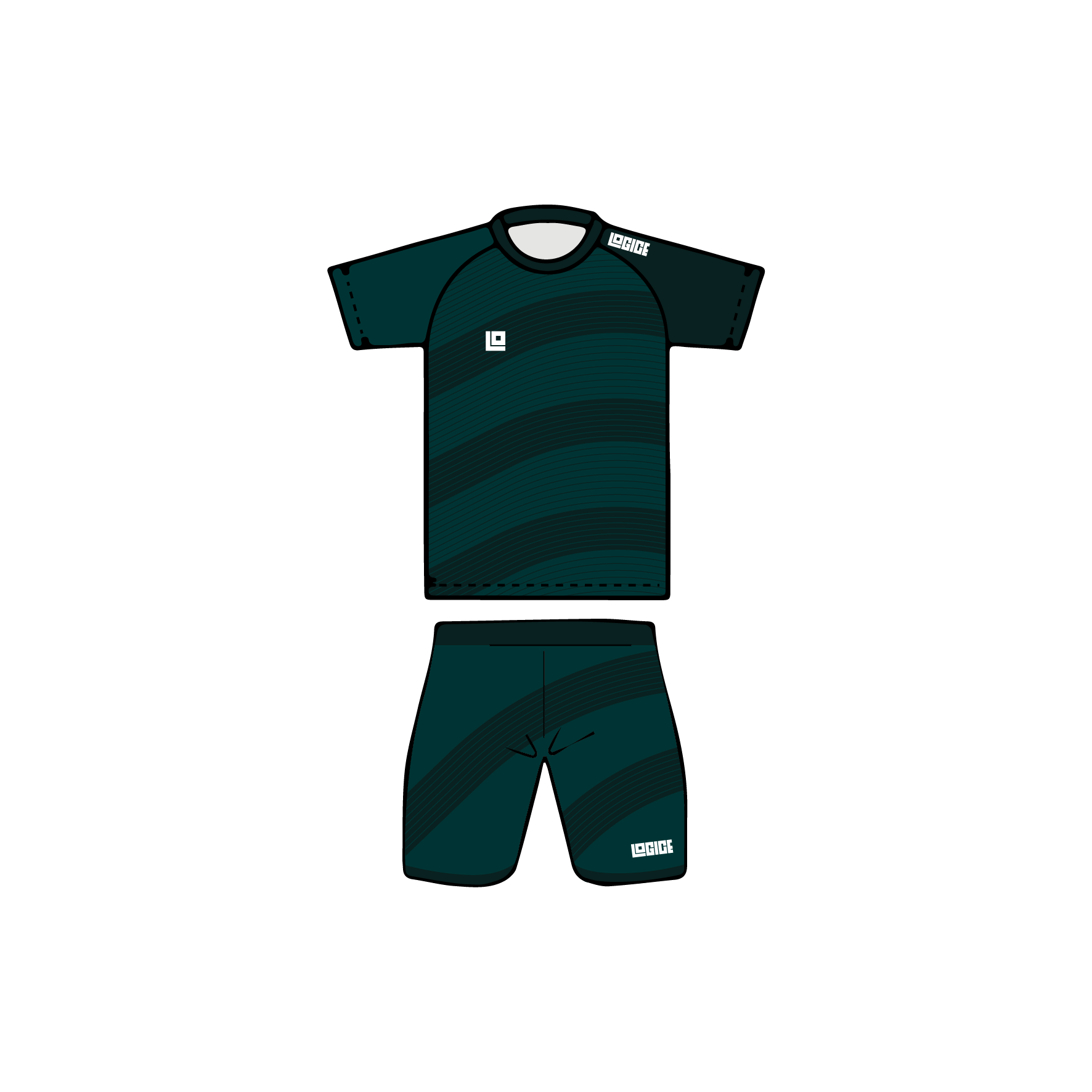 Bolt Junior Football Round Neck Jersey and Shorts - Image 7