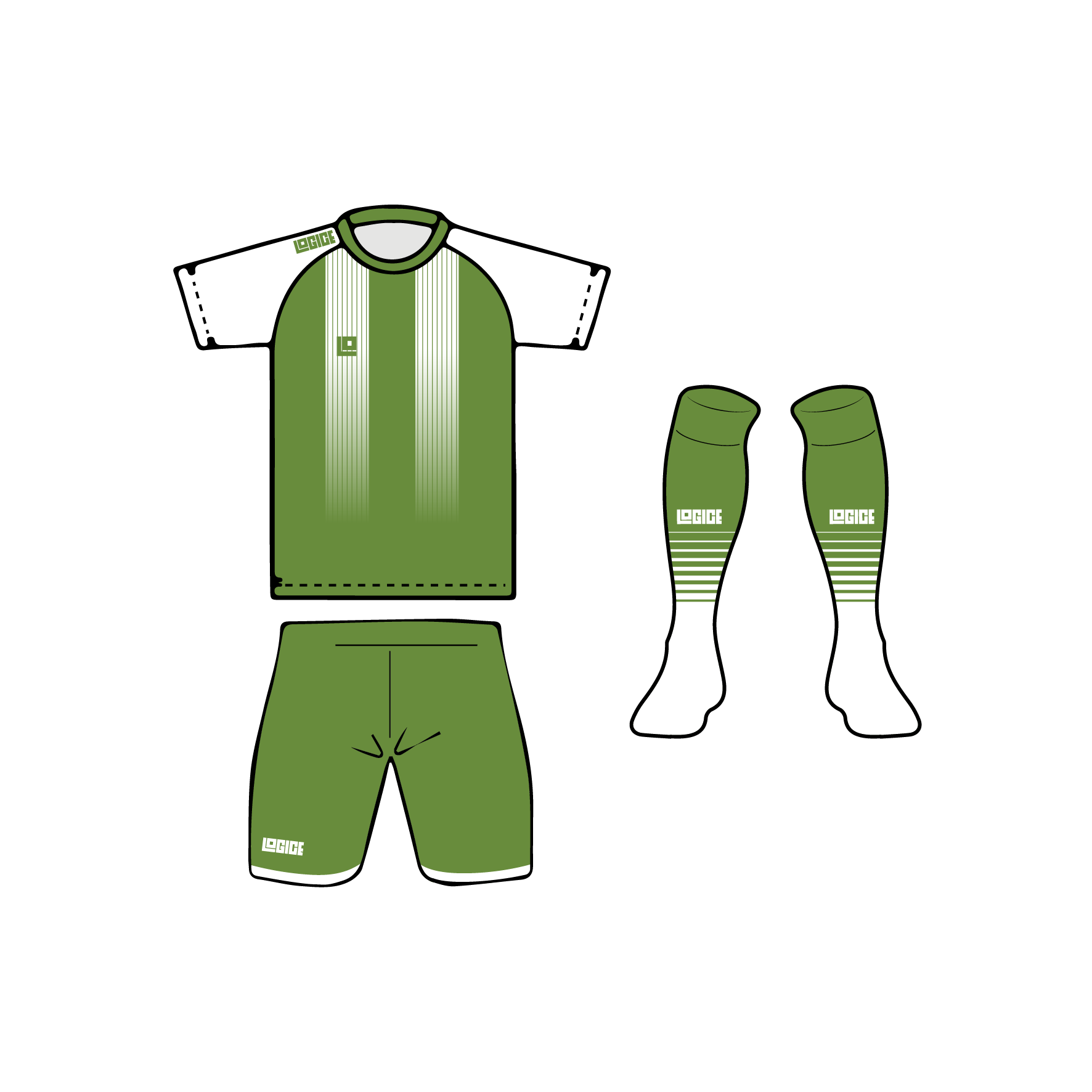 Dakota Football Round Neck Full Kit - Image 5
