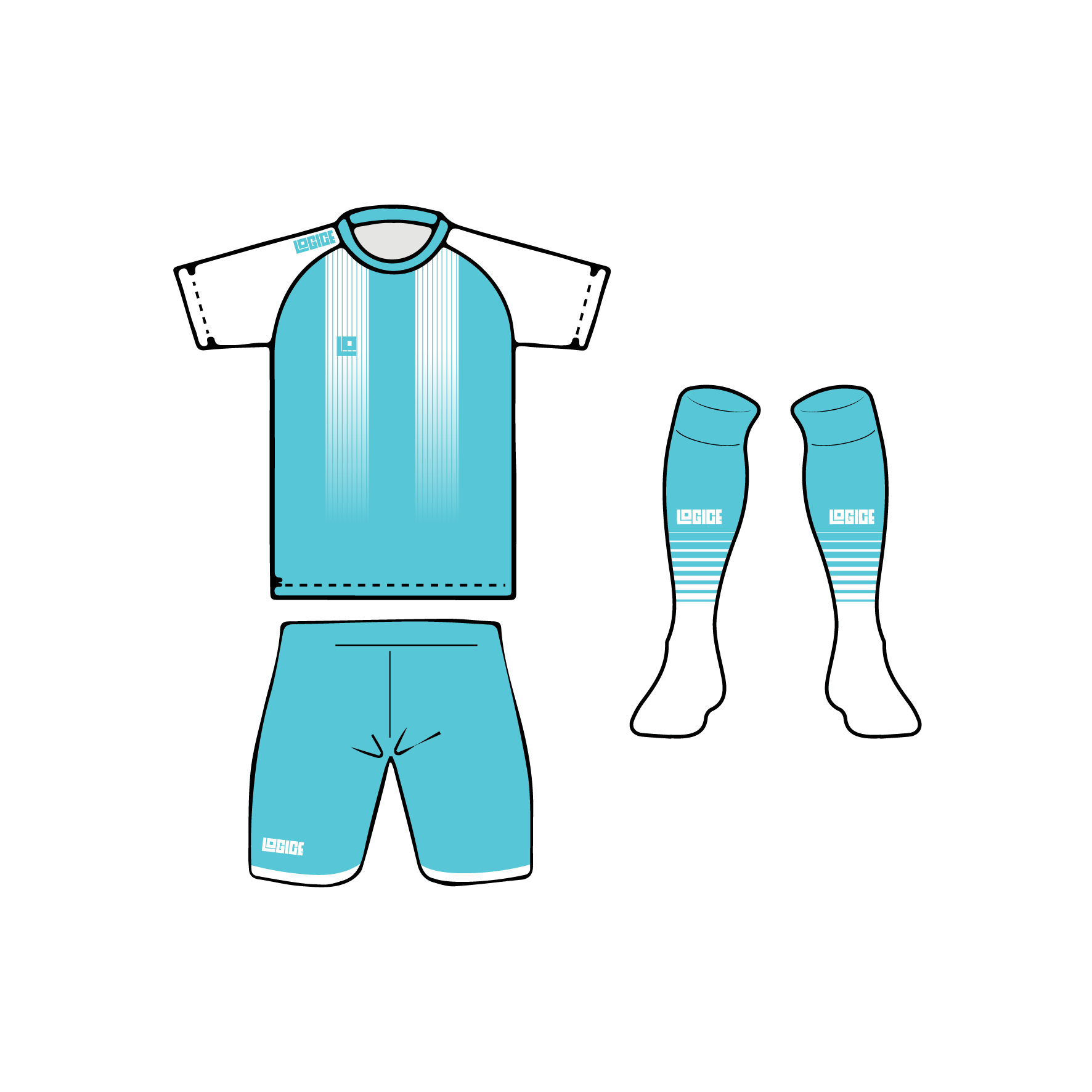 Dakota Football Round Neck Full Kit - Image 7